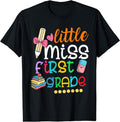 [100% Cotton]Kids Little Miss First Grade Shirt Back To School 1st Grader T-Shirt Hoodie, Sweatshirt | CiraTrend.com