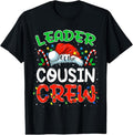 100% Cotton Leader of the Cousin Crew Christmas Family Matching Xmas T-Shirt Hoodie, Sweatshirt | CiraTrend.com
