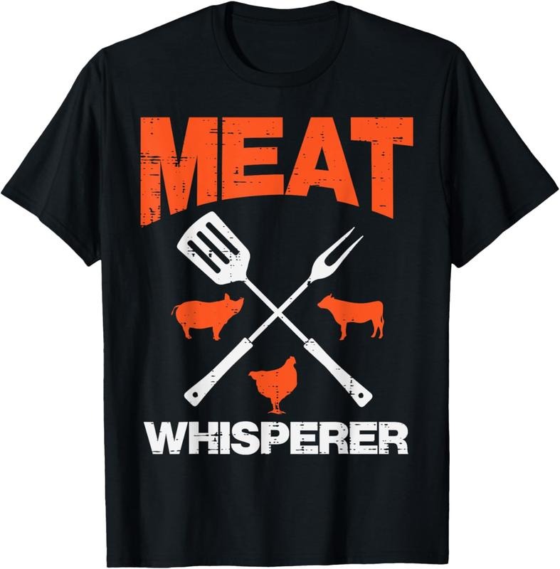100% Cotton Meat Whisperer Funny Barbecue Grilling Bbq Grill Men Women T-Shirt Hoodie, Sweatshirt | CiraTrend.com