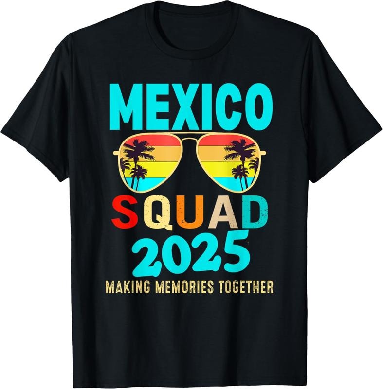 100% Cotton Mexico 2025 Tropical Beach Vacation Matching T-Shirt Hoodie, Sweatshirt | CiraTrend.com