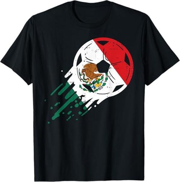 [100% Cotton]Mexico Flag Soccer Ball Mexican Football Fan Men Women Kids T-Shirt Hoodie, Sweatshirt | CiraTrend.com