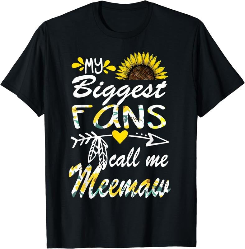 [100% Cotton]My Biggest Fan Call Me Meemaw Grandma Gifts Mothers Day T-Shirt Hoodie, Sweatshirt | CiraTrend.com