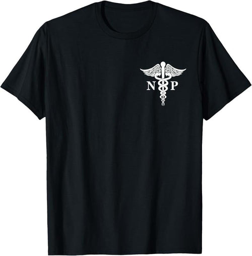 100% Cotton Nurse Practitioner Caduceus Medical Symbol Pocket Logo NP T-Shirt Hoodie, Sweatshirt | CiraTrend.com