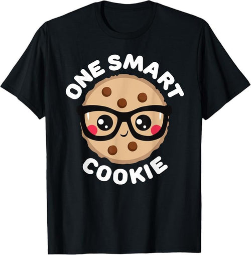 100% Cotton One Smart Cookie Cute Kawaii Style Pun Chocolate Chip T-Shirt Hoodie, Sweatshirt | CiraTrend.com