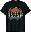 100% Cotton Papi Like a Grandpa Only Cooler Papi Gifts Vintage Style T-Shirt Hoodie, Sweatshirt | CiraTrend.com