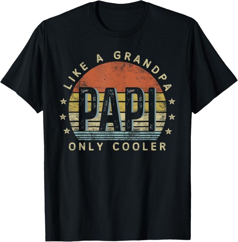 100% Cotton Papi Like a Grandpa Only Cooler Papi Gifts Vintage Style T-Shirt Hoodie, Sweatshirt | CiraTrend.com