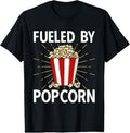 100% Cotton Popcorn Lover Movie Night Snack Fueled By Popcorn T-Shirt Hoodie, Sweatshirt | CiraTrend.com
