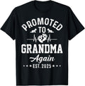 100% Cotton Promoted To Grandma Again Est 2025 Pregnancy Announcement T-Shirt Hoodie, Sweatshirt | CiraTrend.com