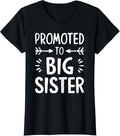 100% Cotton Promoted to Big Sister Shirt Women Teenage Girl Big Sis T-Shirt Hoodie, Sweatshirt | CiraTrend.com