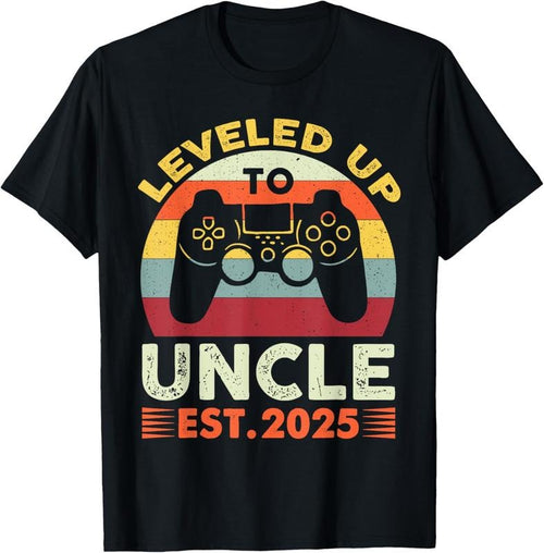 100% Cotton Promoted to Uncle 2025 Funny Leveling Up to Uncle 2025 Gamer T-Shirt Hoodie, Sweatshirt | CiraTrend.com
