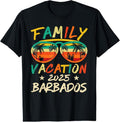 100% Cotton Retro Family Vacation 2025 Barbados Trip Matching Group Cool T-Shirt Hoodie, Sweatshirt | CiraTrend.com