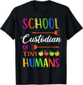 [100% Cotton]School Custodian Of Tiny Humans Funny Custodians Janitor T-Shirt Hoodie, Sweatshirt | CiraTrend.com