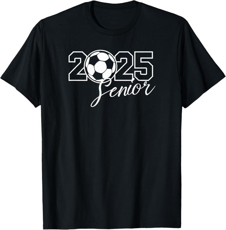 100% Cotton Senior 2025 Soccer Mom High School Graduation Outfit Proud T-Shirt Hoodie, Sweatshirt | CiraTrend.com