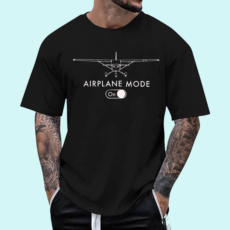 [100% Cotton Shirt] Pilot C172 Flying Gift Airplane Mode Short Sleeve Unisex T-Shirt Hoodie, Sweatshirt | CiraTrend.com