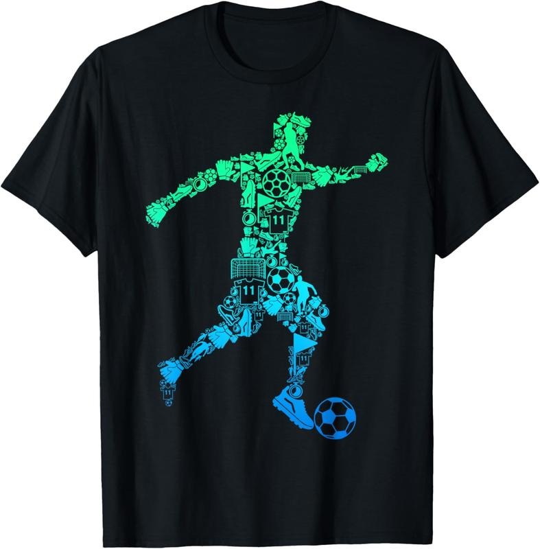 100% Cotton Soccer Player Youth Men  Boys T-Shirt Hoodie, Sweatshirt | CiraTrend.com