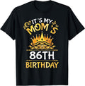 [100% Cotton]Son Daughter It's My Mom's 86th Birthday 86 Years Old Mother T-Shirt Hoodie, Sweatshirt | CiraTrend.com