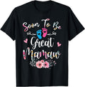[100% Cotton]Soon To Be Great Mamaw Flower T-Shirt Hoodie, Sweatshirt | CiraTrend.com