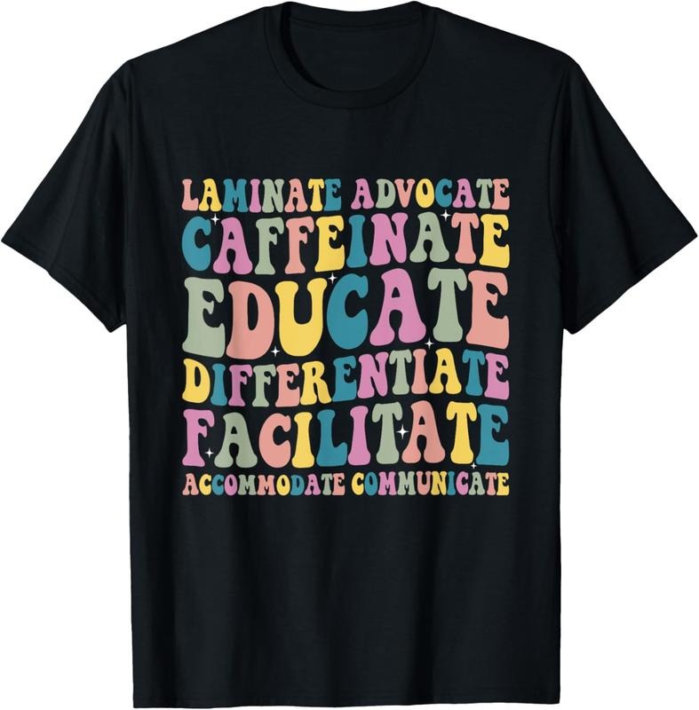 100% Cotton Special Education Teacher Laminate Accommodate Collaborate T-Shirt Hoodie, Sweatshirt | CiraTrend.com