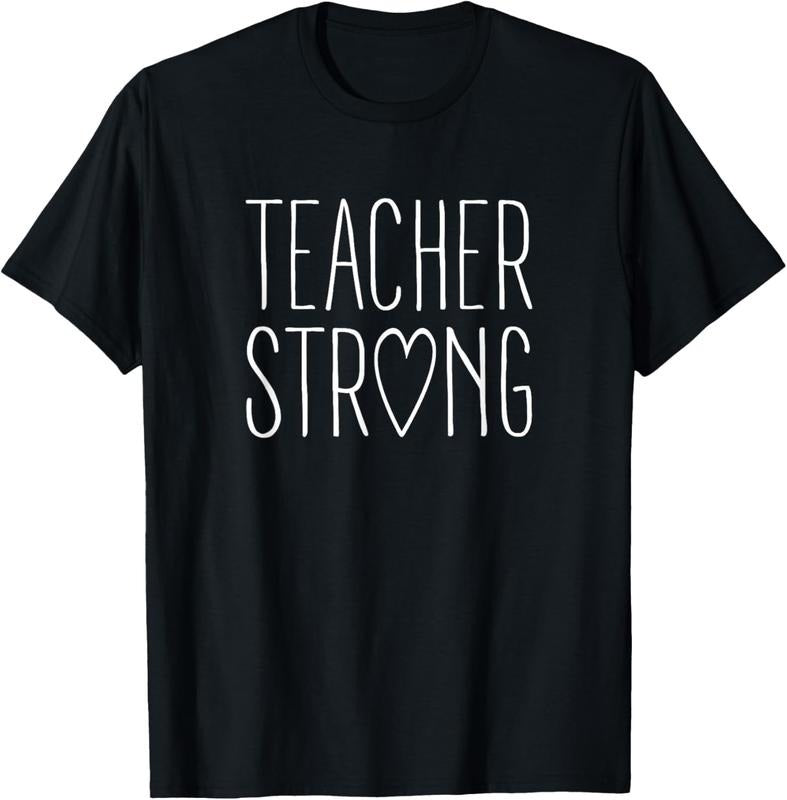 100% Cotton Strong Teacher Shirt Great Inspirational Teacher Gift T-Shirt Hoodie, Sweatshirt | CiraTrend.com