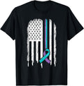 [100% Cotton]Suicide Prevention Shirt USA Flag Ribbon Suicide Survivor T-Shirt Hoodie, Sweatshirt | CiraTrend.com