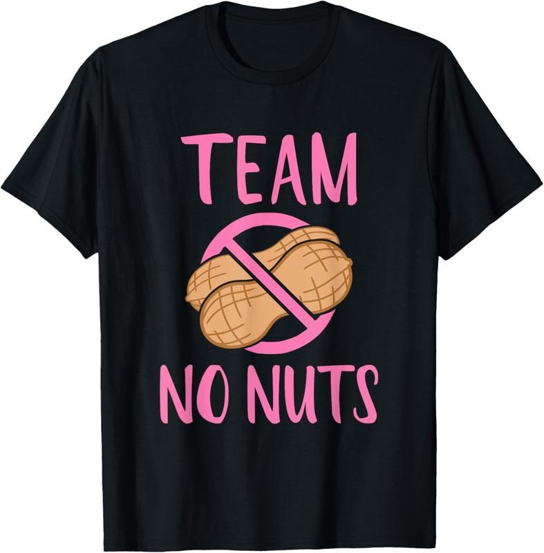 100% Cotton Team No Nuts Girl" Gender Reveal Party T-Shirt - Classic Fit, Crew Neck, Black Hoodie, Sweatshirt | CiraTrend.com