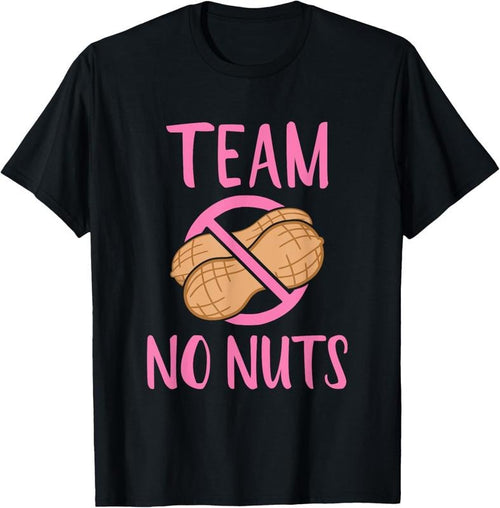 100% Cotton Team No Nuts Girl" Gender Reveal Party T-Shirt - Classic Fit, Crew Neck, Black Hoodie, Sweatshirt | CiraTrend.com