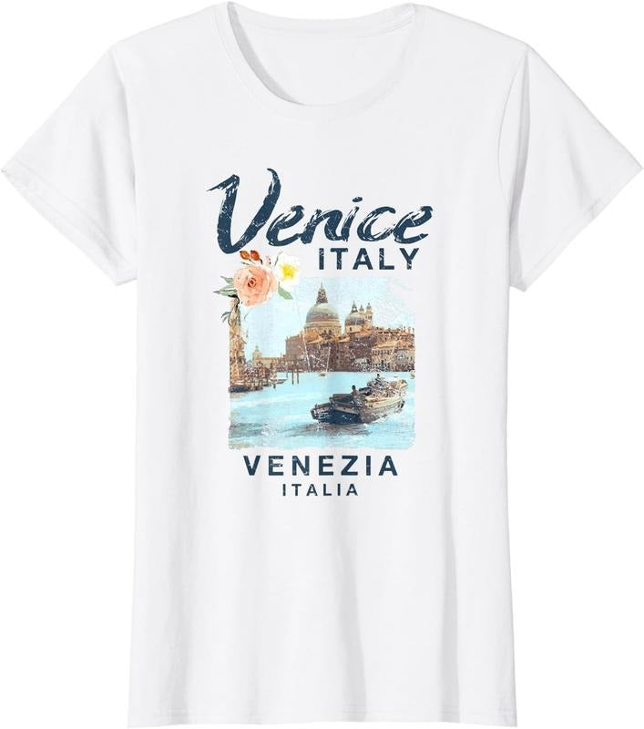 [100% Cotton]Venice Italy | Venezia Italia Vintage T Shirt Hoodie, Sweatshirt | CiraTrend.com