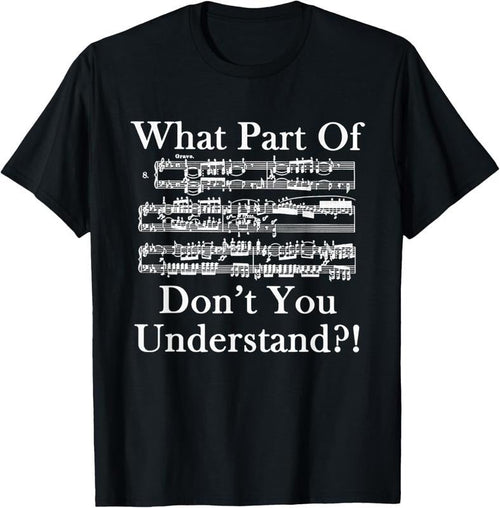 100% Cotton What Part Of Music Don't You Understand Funny Music Note T-Shirt Hoodie, Sweatshirt | CiraTrend.com