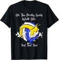 100% Cotton Womens All The Pretty Girls Walk Like This Volleyball Girls T-Shirt Hoodie, Sweatshirt | CiraTrend.com