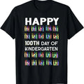 100 Days Of Kindergarten Happy 100th Day Of School Teachers T-Shirt Hoodie, Sweatshirt | CiraTrend.com