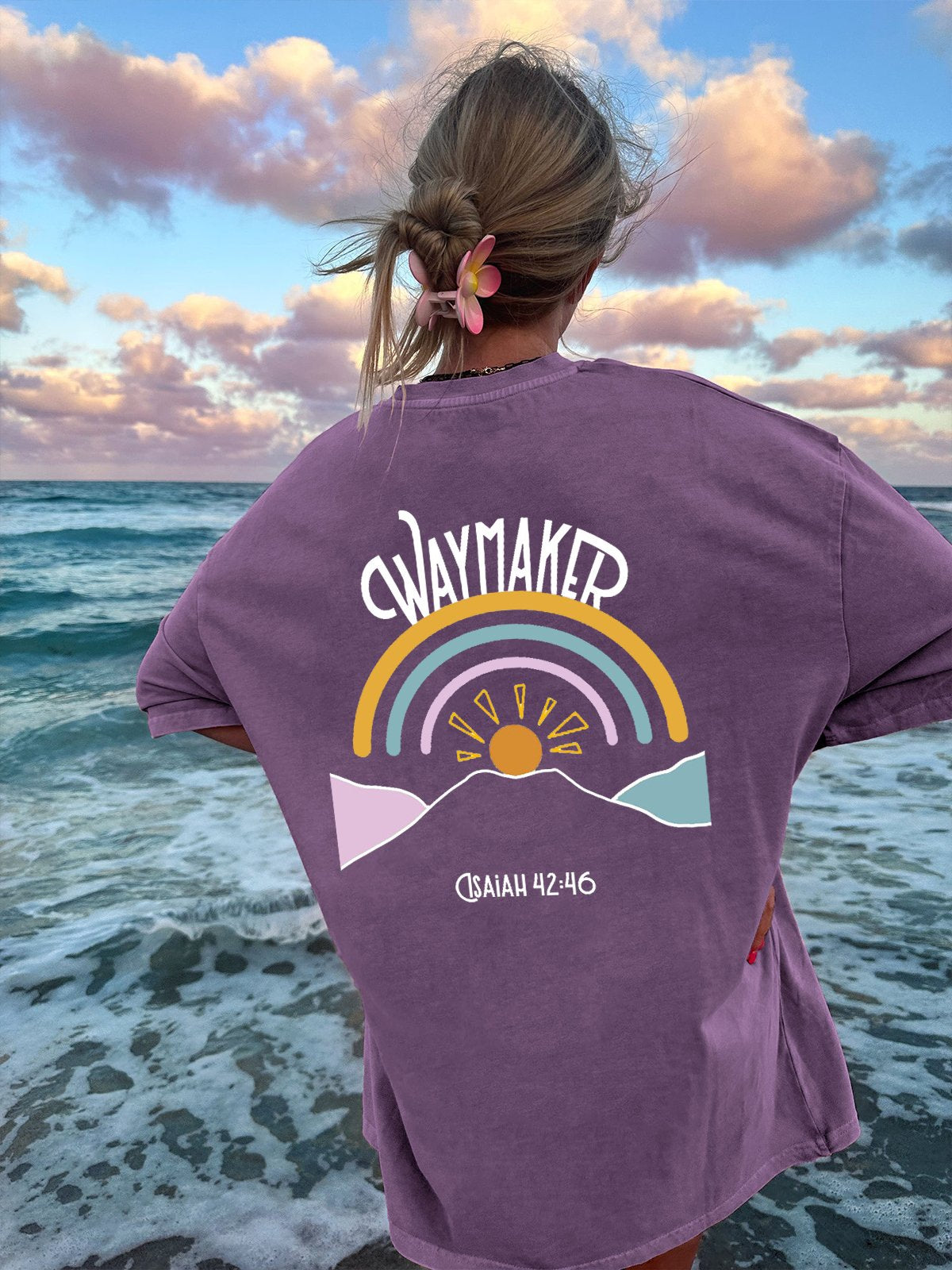 Waymaker Washed Christian T-shirt Style001 Hoodie, Sweatshirt | CiraTrend.com (Image 2)