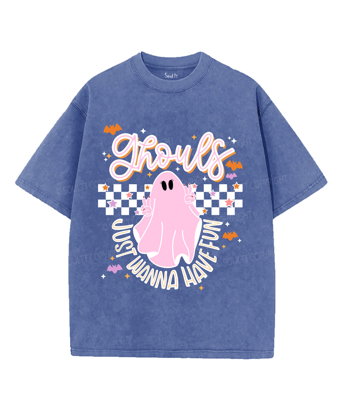 Ghouls Just Wanna Have Fun Unisex Washed Christian T-shirt Hoodie, Sweatshirt | CiraTrend.com (Image 4)