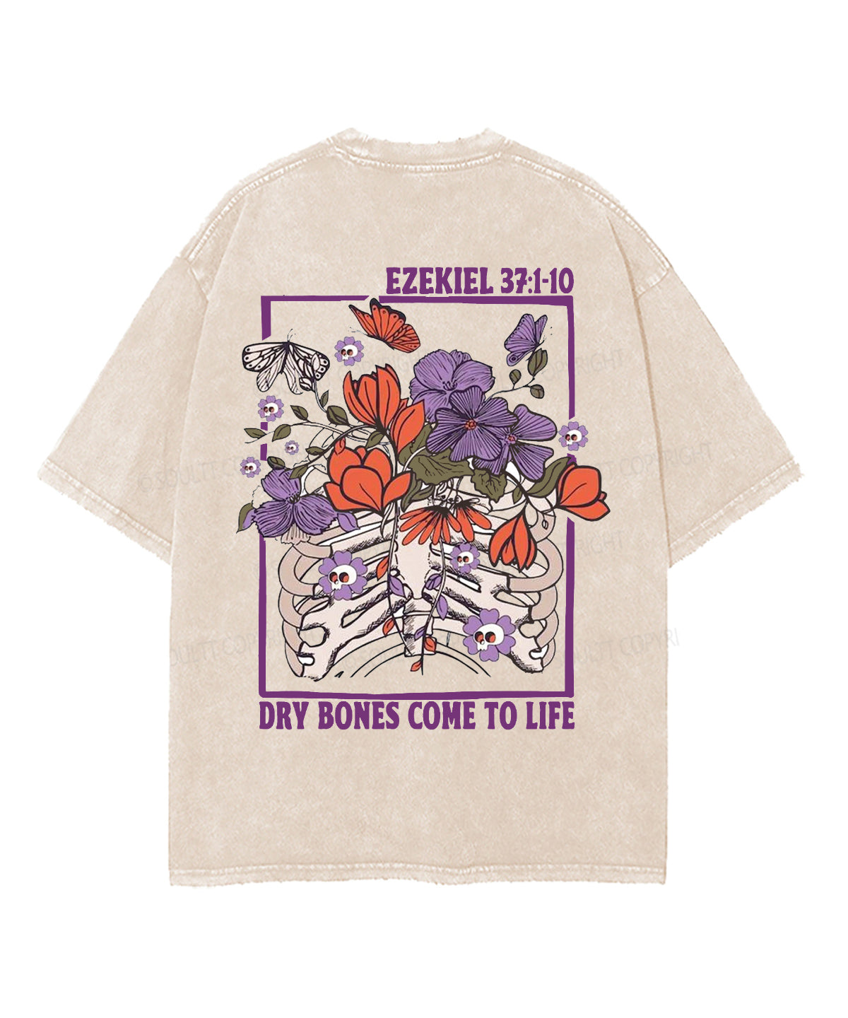 Dry Bones Come To Life Double Sided Unisex Washed Christian T-shirt Style005 Hoodie, Sweatshirt | CiraTrend.com (Image 2)