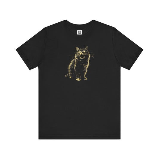Vintage Cat Graphic Tee Style005