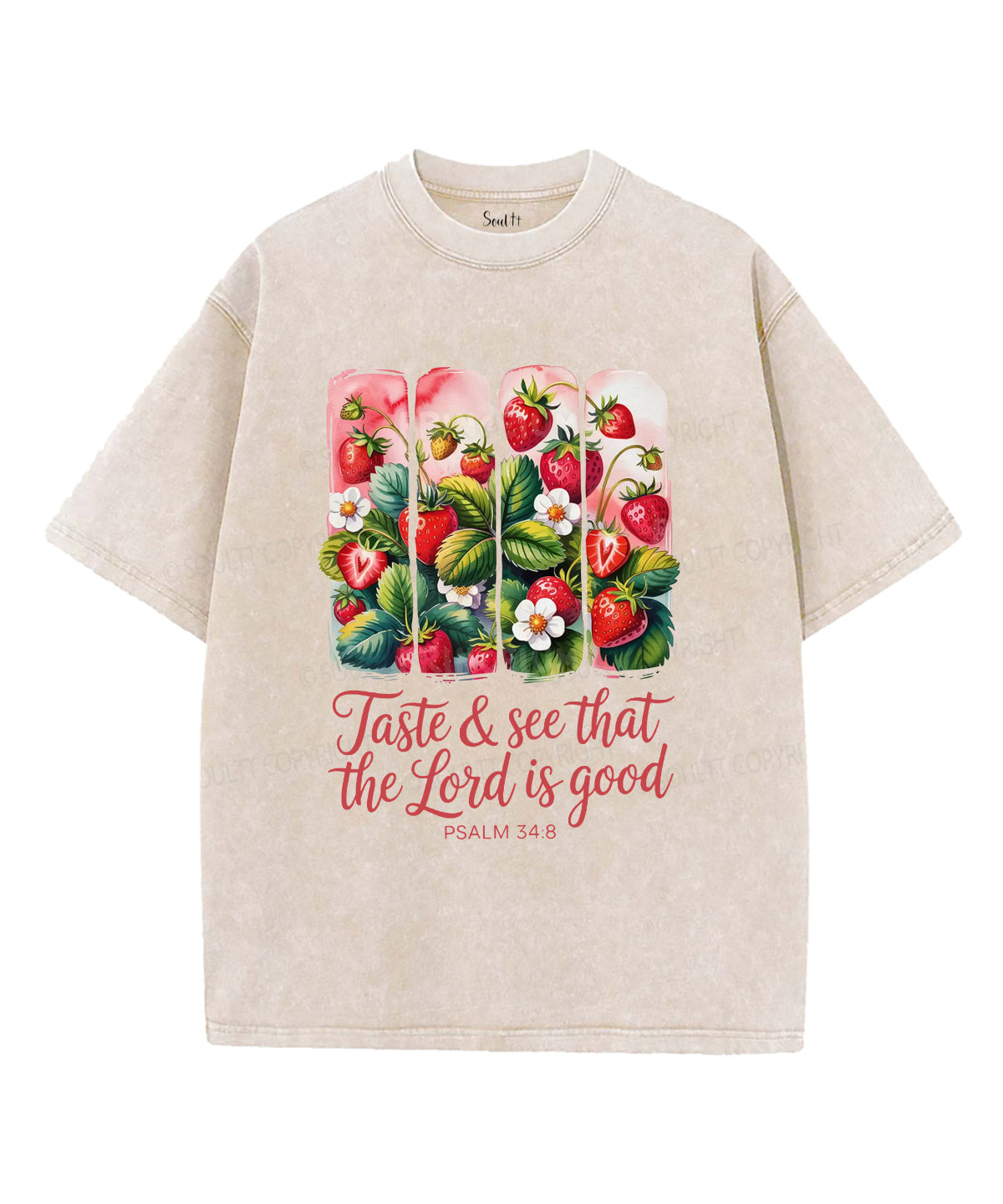 The Lord Is Good Unisex Washed Christian T-shirt Hoodie, Sweatshirt | CiraTrend.com (Image 1)