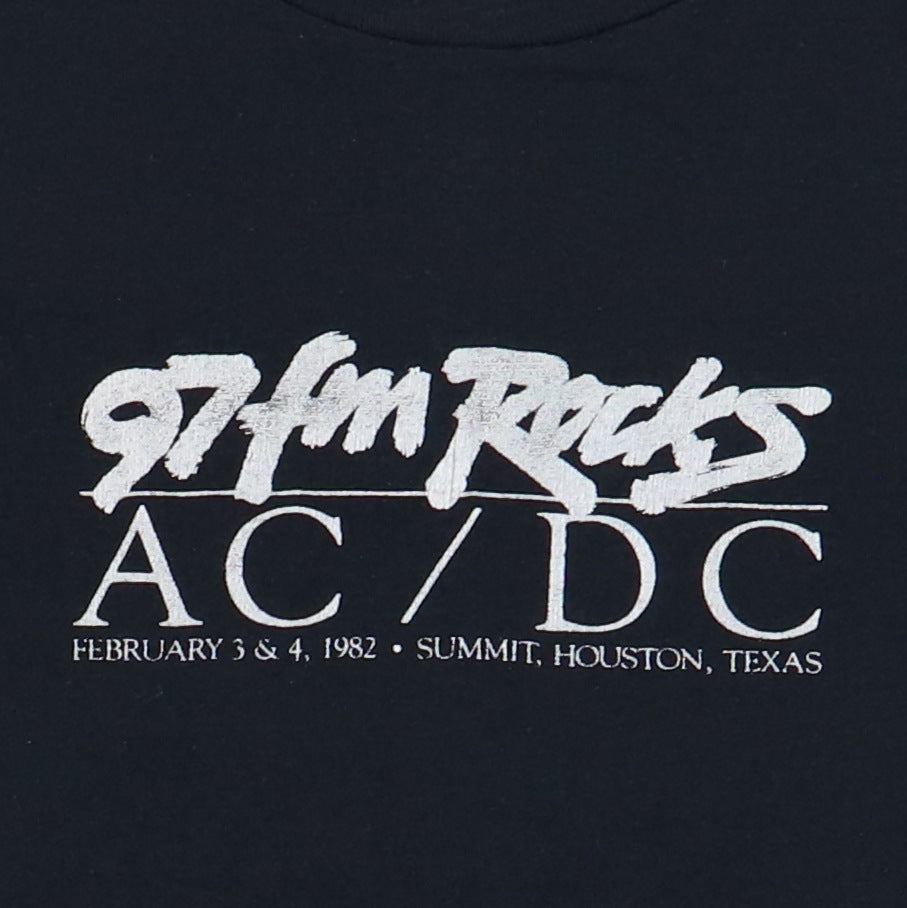 1982 ACDC Houston Texas Concert Shirt Style001