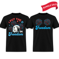 I Put The D In Freedom + Freedom Black T Shirt Bundle (Set of 2) Hoodie, Sweatshirt | CiraTrend.com (Image 1)
