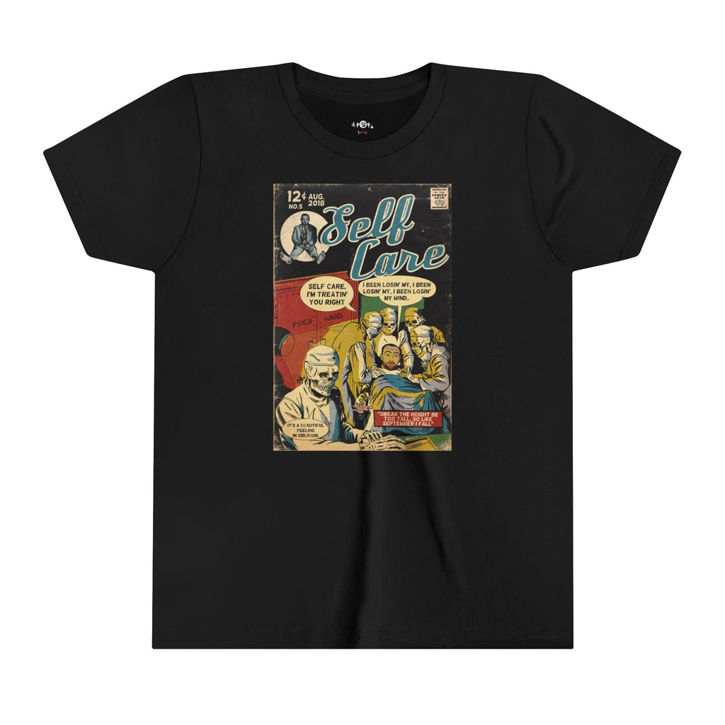 KIDS - Self Care - Youth Short Sleeve Tee Hoodie, Sweatshirt | CiraTrend.com (Image 2)