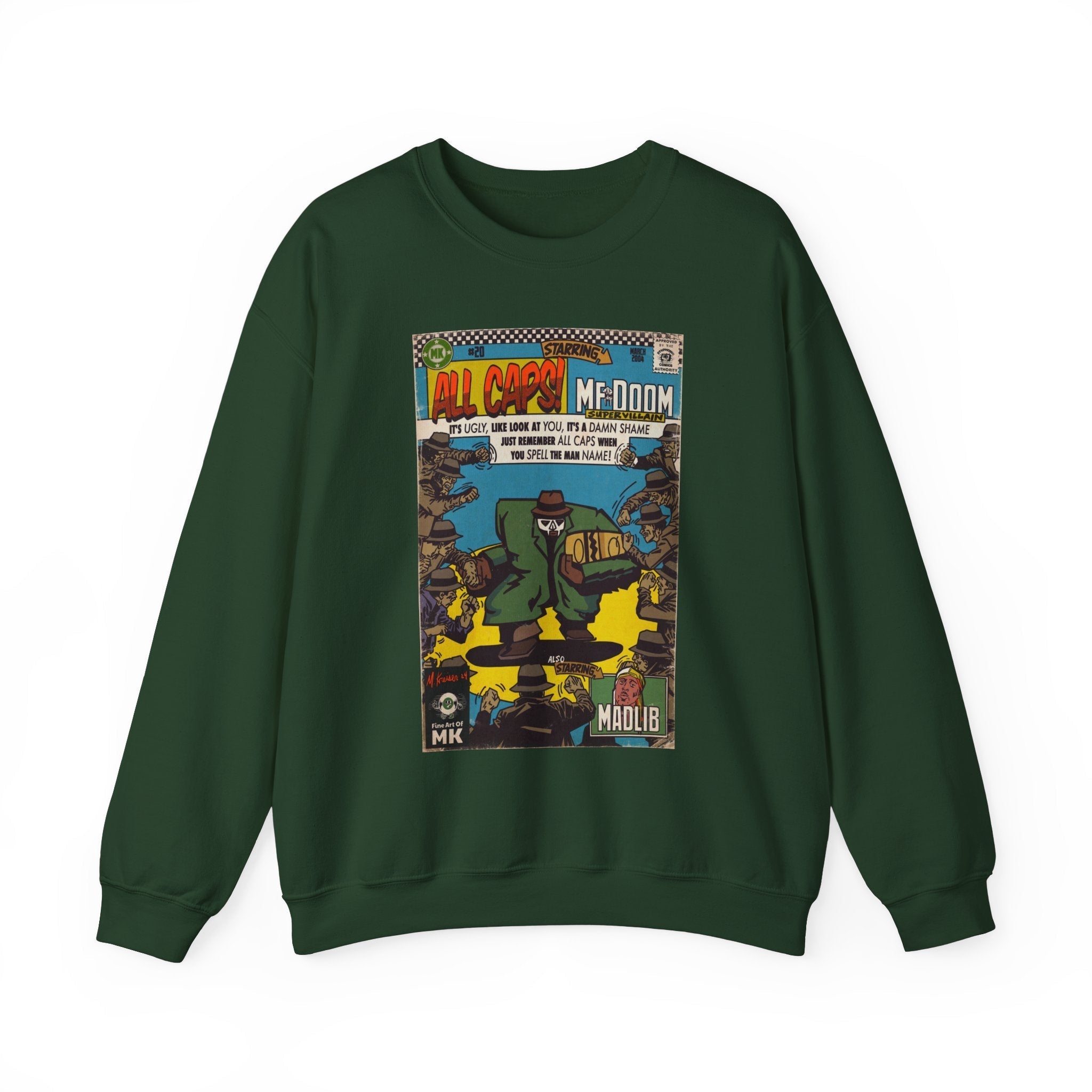 All Caps - Unisex Heavy BlendÃ¢â€žÂ¢ Crewneck Sweatshirt T-Shirts, Hoodie | CiraTrend.com (Image 1)