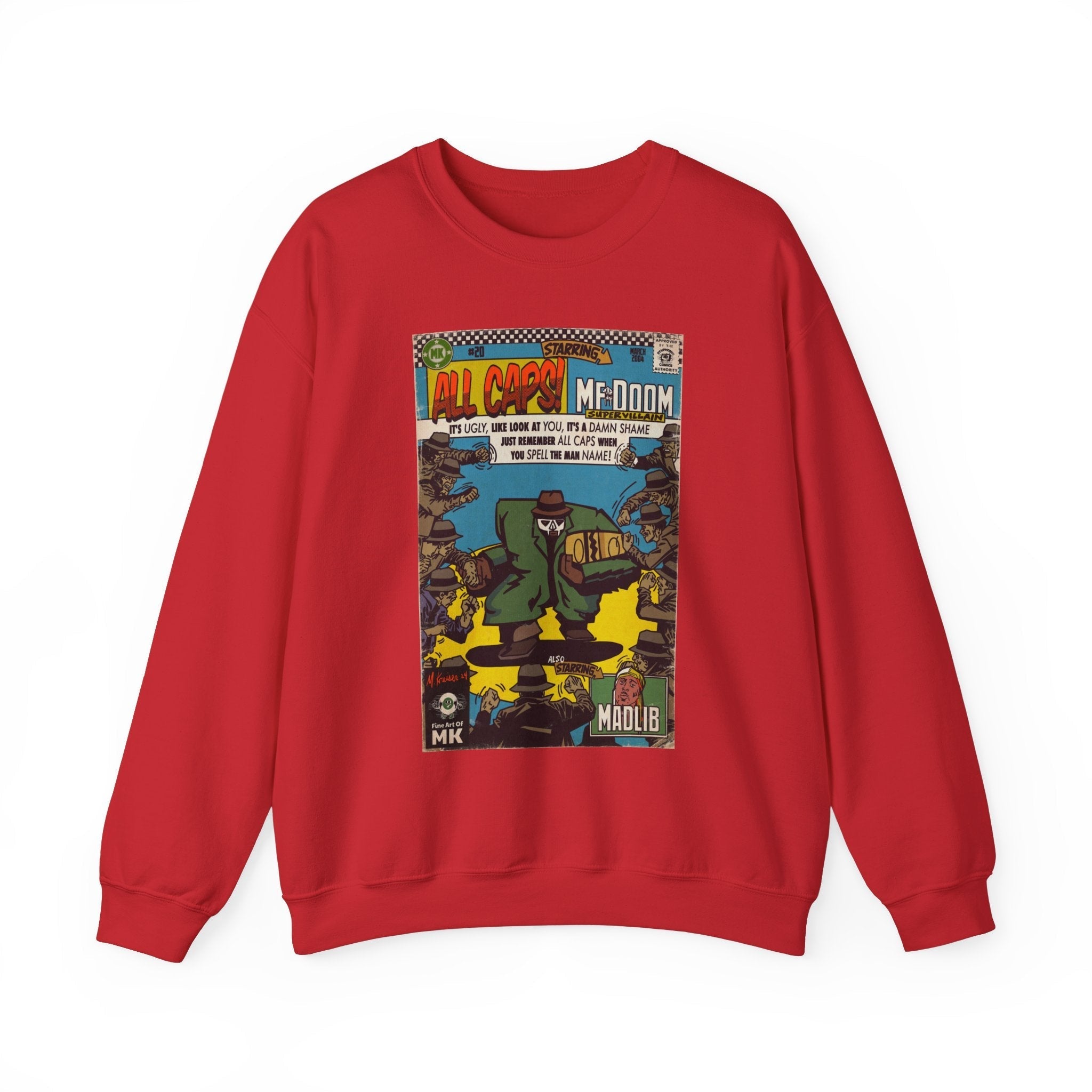 All Caps - Unisex Heavy BlendÃ¢â€žÂ¢ Crewneck Sweatshirt T-Shirts, Hoodie | CiraTrend.com (Image 2)