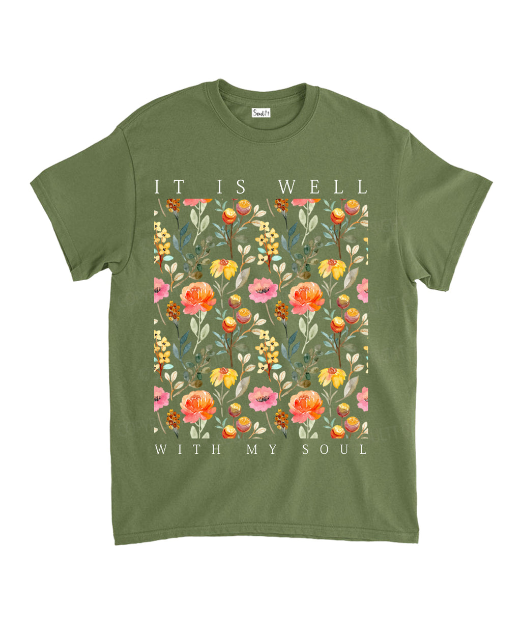 Is Well My Soul Cotton Christian Style001 T-Shirts, Hoodie, Sweatshirt