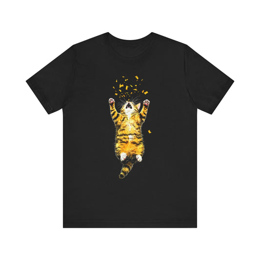 Playful Cat Graphic Tee Style020