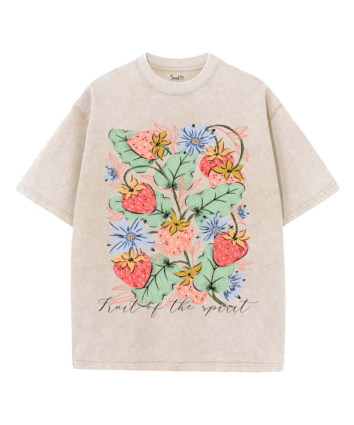 Fruit Of The Spirit Unisex Washed Christian T-shirt Style002 Hoodie, Sweatshirt | CiraTrend.com (Image 4)