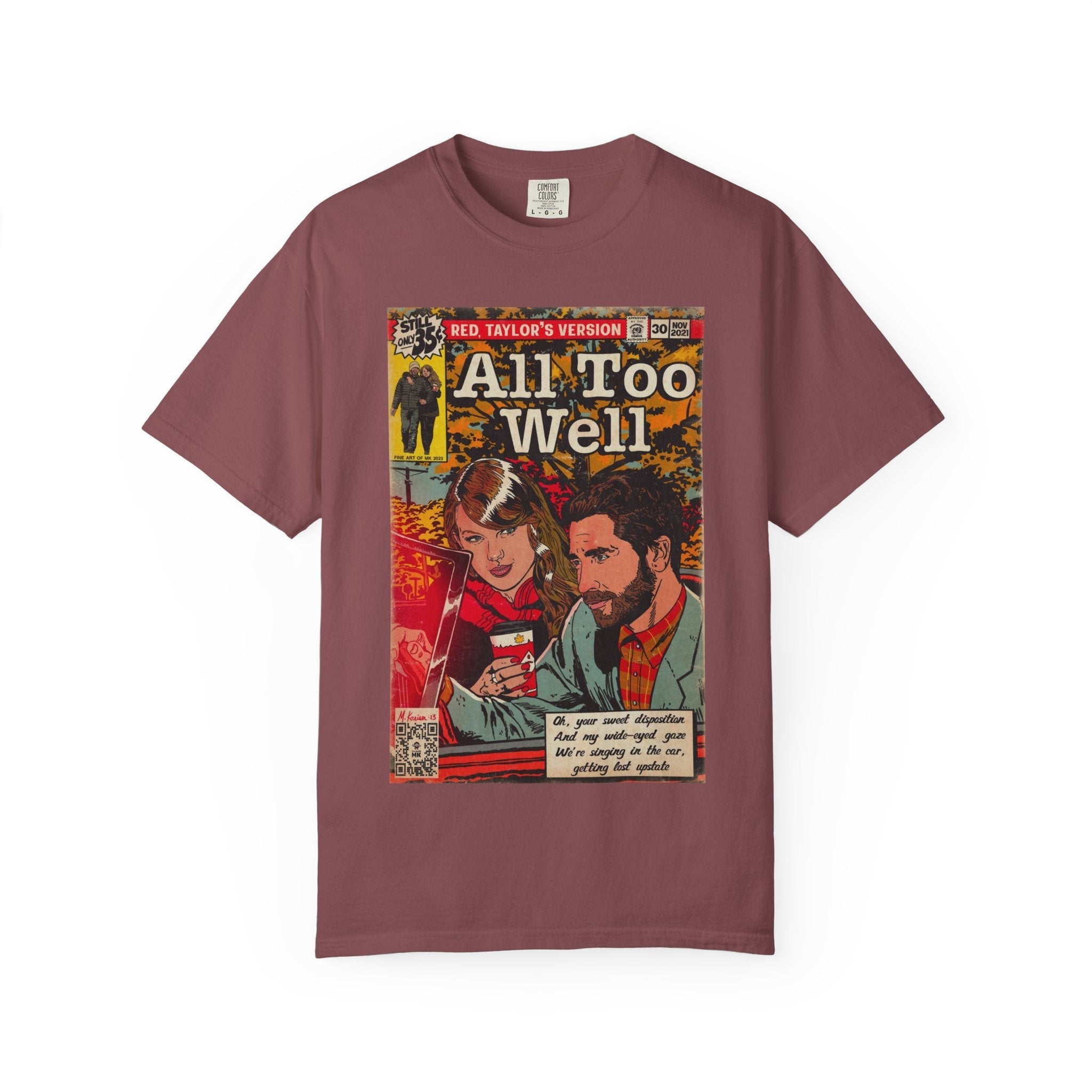 All Too Well - Unisex Comfort Colors T-shirt Hoodie, Sweatshirt | CiraTrend.com (Image 2)