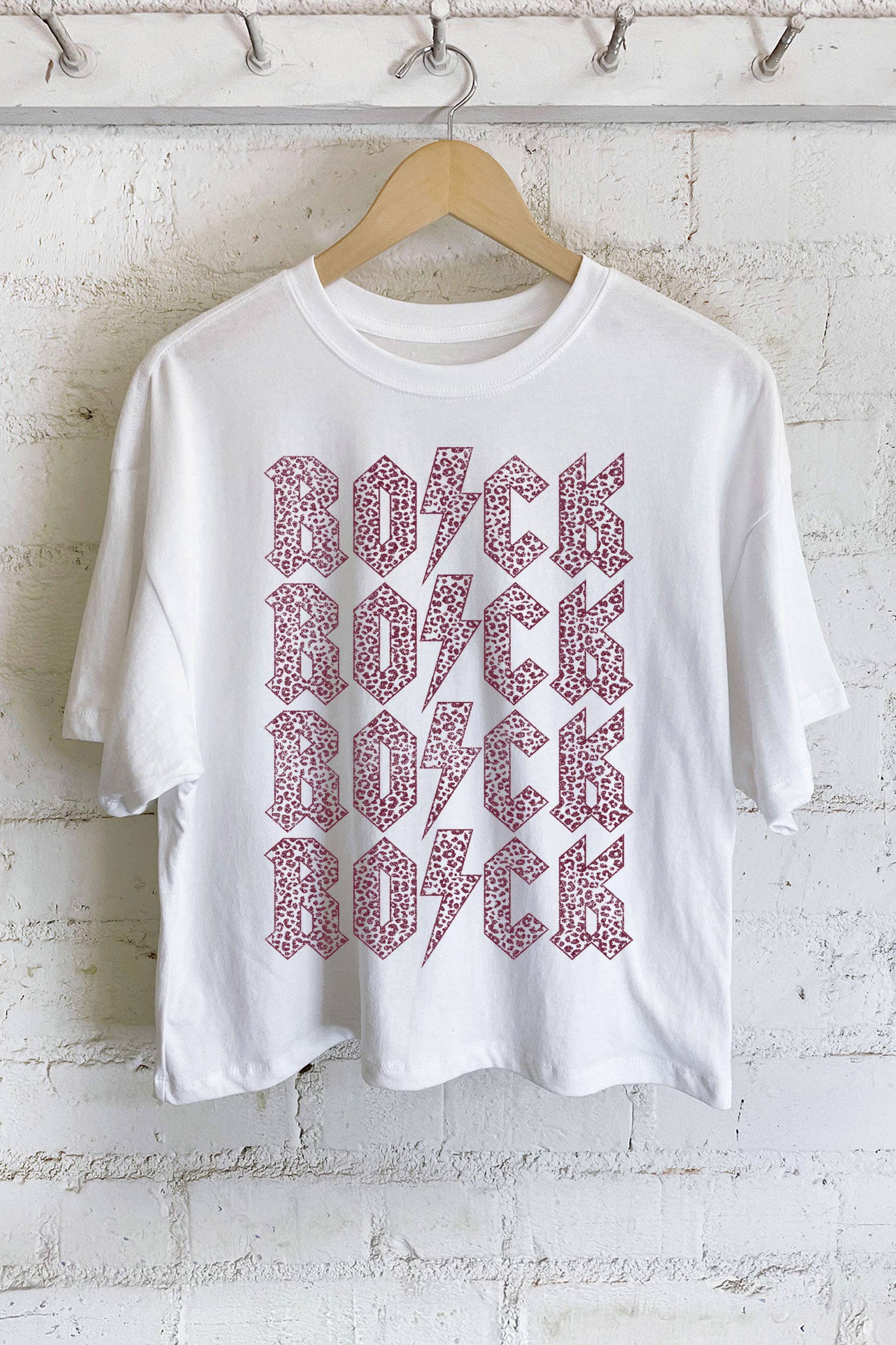 Rock Rock Rock Rock Graphic Crop Top