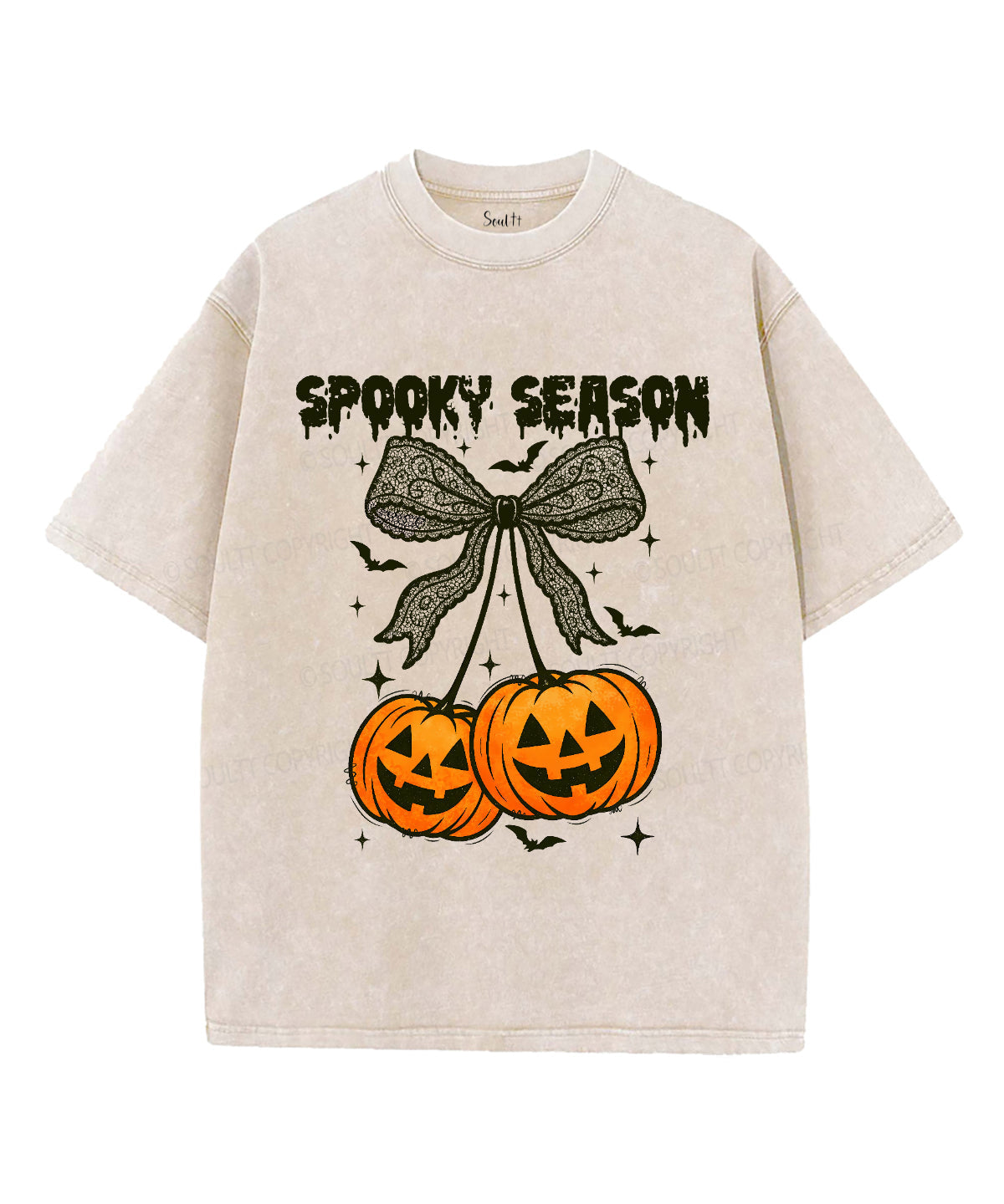Spooky Season Unisex Washed Christian T-shirt Hoodie, Sweatshirt | CiraTrend.com (Image 1)