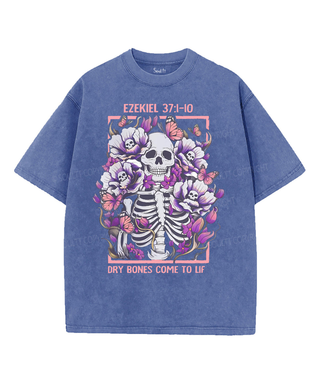 Dry Bones Come To LifUnisex Washed Christian T-shirt Hoodie, Sweatshirt | CiraTrend.com (Image 3)