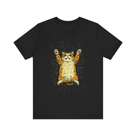 Playful Cat Graphic Tee Style018
