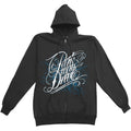 Deep Blue Zip-Up Hoodie Zippered Hooded Sweatshirt T-Shirts | CiraTrend.com