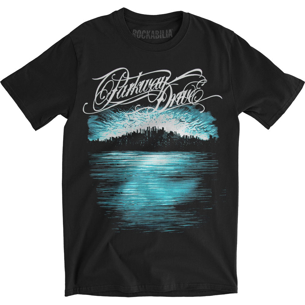 Deep Blue Skyline (Slimfit) Slim Fit T-shirt Hoodie, Sweatshirt | CiraTrend.com (Image 1)
